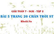 Bài 5 trang 20 Toán 7 Chân trời sáng tạo Tập 2